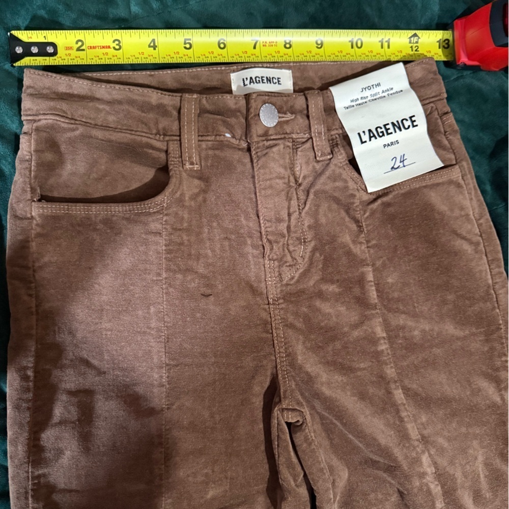 L'AGENCE Brown High Rise Pants - Picture 7 of 9